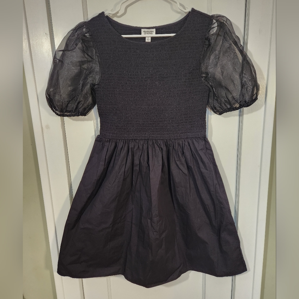 BLACK PUFF SLEEVE DRESS